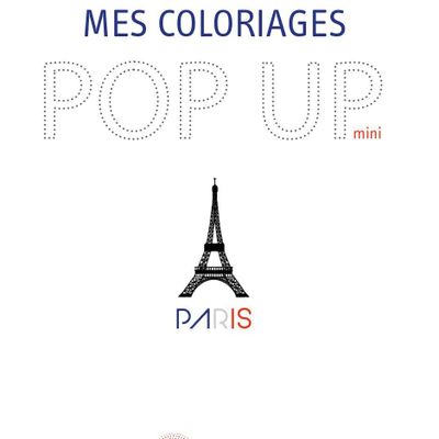 Decorative objects - Customizable POP UP card - DIY - The MINI Eiffel Tower - MES COLORIAGES POPUP