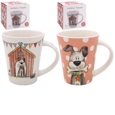Decorative objects - dog & dog house mug - KARENA INTERNATIONAL