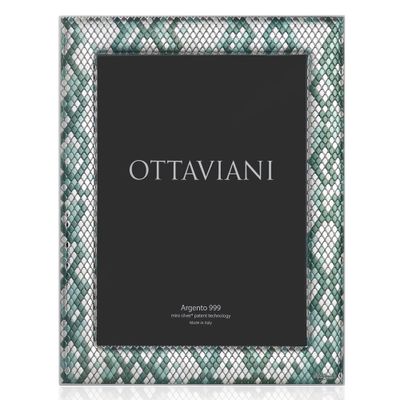 Objets de décoration - Portafoto in argento Miro Silver "Pitone verde" - OTTAVIANI