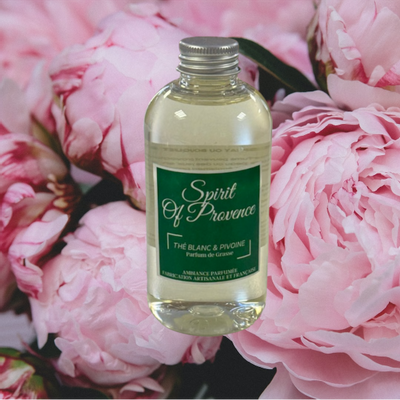 Parfums d'intérieur - Recharge Thé Blanc & Pivoine 200 ml - SPIRIT OF PROVENCE