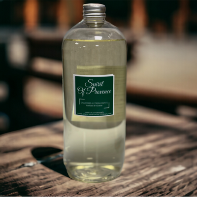 Home fragrances - Ginger & Candied Lemon Refill 1000 ml - SPIRIT OF PROVENCE