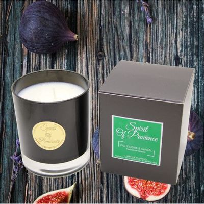 Candles - Black Fig & Sandalwood Scented Candle 220 gr - SPIRIT OF PROVENCE