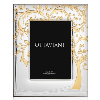 Objets de décoration - Cadre photo avec argent Miro Silver "Ad maiora" - OTTAVIANI