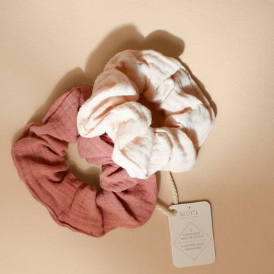 Accessoires cheveux - Chouchous gaze de coton x2 - BACHCA