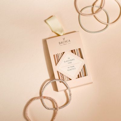 Accessoires cheveux - Élastiques fins pastel x14 - BACHCA