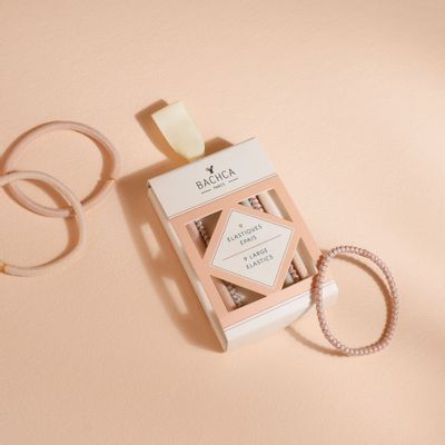 Accessoires cheveux - Élastiques épais pastel x9 - BACHCA