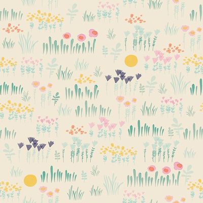 Fabrics - print design floral - MUSTERWERKE