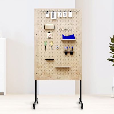 Wall ensembles - Mobile Pegboard Perforated Panel - QUARK