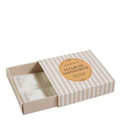 Scent diffusers - Box of 4 Azulejo scented wax melt decorations - Mandarin Blossom - MATHILDE M.