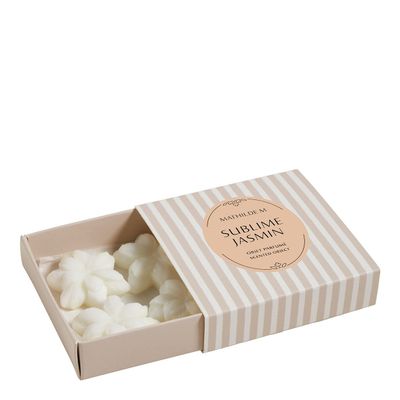Diffuseurs de parfums - Boîte de 4 décors fondants Jasmin en cire parfumée - Sublime Jasmin - MATHILDE M.
