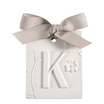 Senteurs - Décor parfumé lettre K - Voile de Lin - MATHILDE M.
