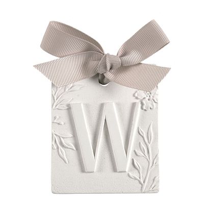 Senteurs - Décor parfumé lettre W - Voile de Lin - MATHILDE M.