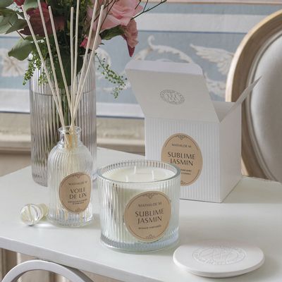 Diffuseurs de parfums - Diffuseur de parfum d'ambiance Les Intemporelles 200 ml - Voile de Lin - MATHILDE M.