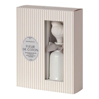 Diffuseurs de parfums - Diffuseur de parfum d'ambiance Bel Oiseau 200 ml - Fleur de Coton - MATHILDE M.