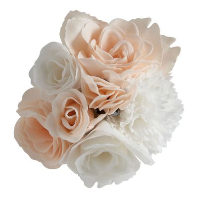 Soaps - Bouquet of white and nude scented soap roses - Parfum Rose - MATHILDE M.
