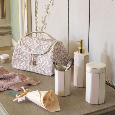 Céramique - Distributeur de savon Madame de Récamier - Rose - MATHILDE M.