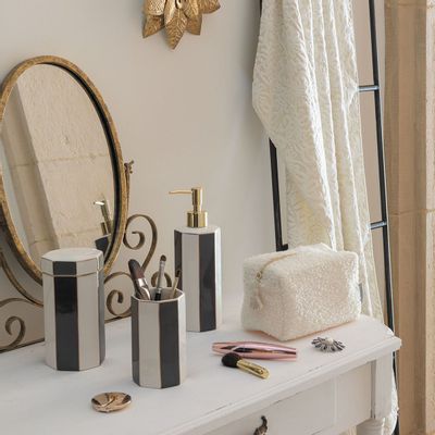 Céramique - Distributeur de savon Madame de Récamier - Gris - MATHILDE M.