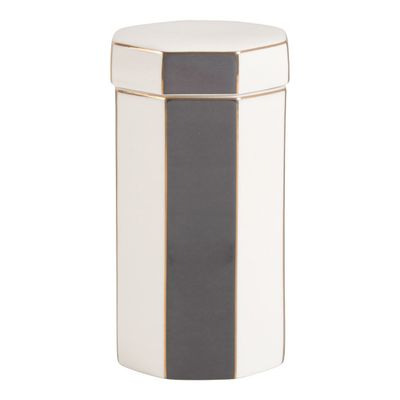 Céramique - Pot à coton Madame de Récamier - Gris - MATHILDE M.