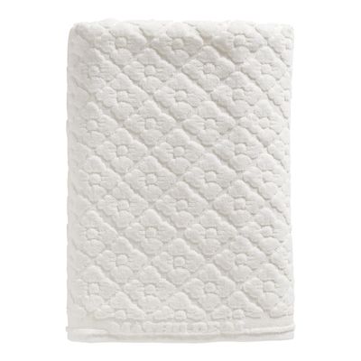 Bath towels - Douceur Florale white bath towel - MATHILDE M.