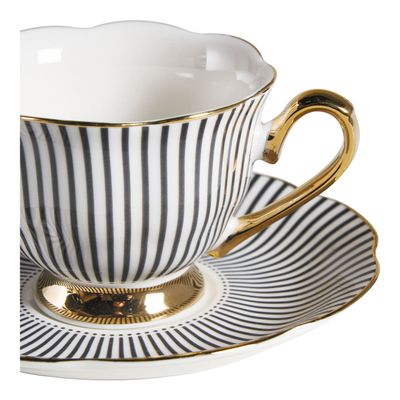 Assiettes de réception - Tasse à café Madame de Récamier - Gris foncé - MATHILDE M.