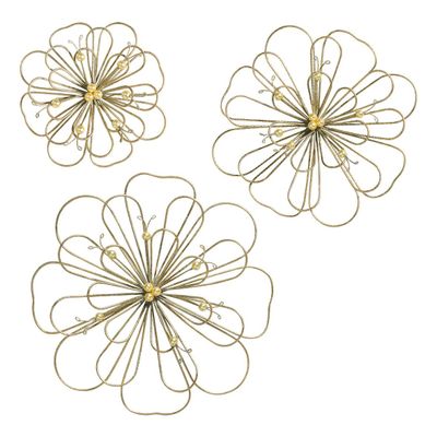 Other wall decoration - Set of 3 Pearl Flowers - MATHILDE M.