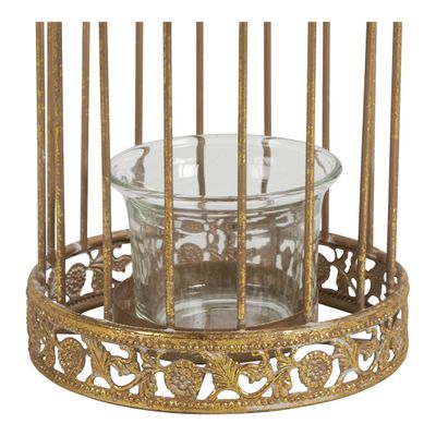 Children's decorative items - Gold metal tealight bird cage - MATHILDE M.