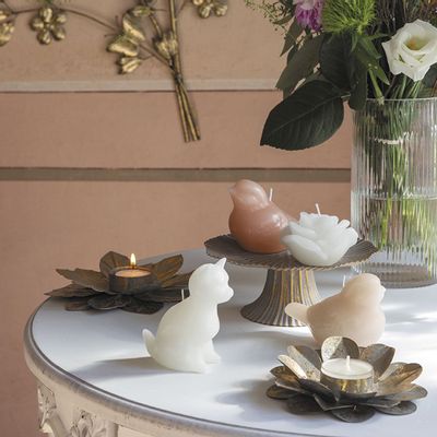 Candlesticks and candle holders - Set of 3 Flower candlesticks - MATHILDE M.