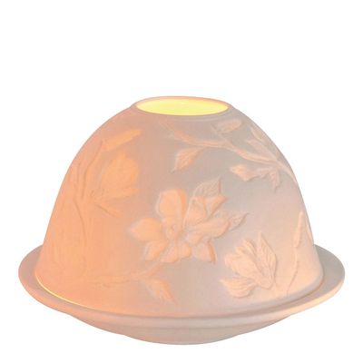 Bougeoirs et photophores  - Photophore lithophanie Fleurs majestueuses - MATHILDE M.