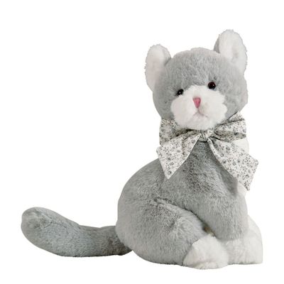 Soft toy - Plush Little Gray Cat - MATHILDE M.