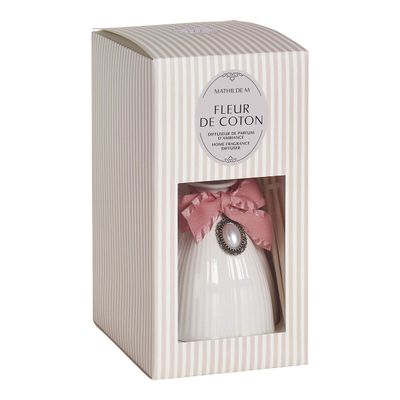 Scent diffusers - White Marie-Antoinette room fragrance diffuser 200 ml - Cotton Flower - MATHILDE M.