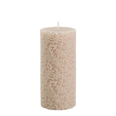 Bougies - Bougie décorative Fleur rose - Petit modèle - H. 15 cm - MATHILDE M.