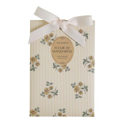Parfums d'intérieur - Présentoir de 15 sachets parfumés - Fleur de Mandarine - MATHILDE M.