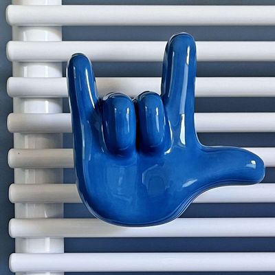 Gifts - I Love You ceramic hanger for towel rail radiators - LETSHELTER SRL