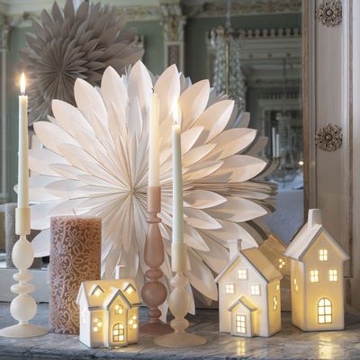 Objets de décoration - Maison décorative LED en céramique - Petit modèle - MATHILDE M.