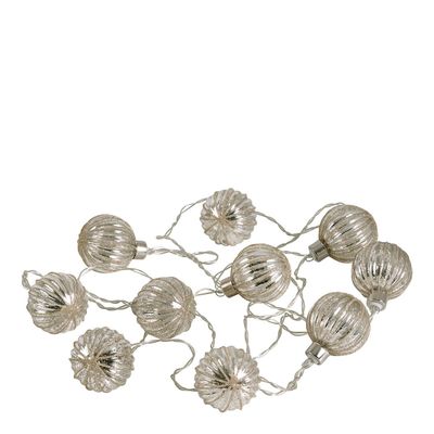 Objets de décoration - Guirlande lumineuse LED boules argentées - MATHILDE M.