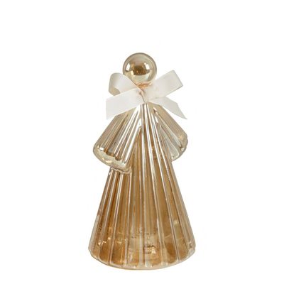 Decorative objects - Golden luminous angel - Medium model - H. 20 cm - MATHILDE M.
