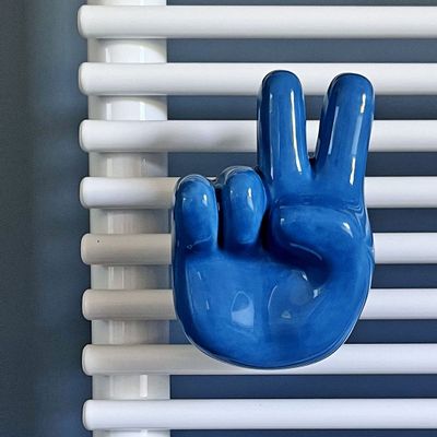 Gifts - Peace ceramic hanger for towel rail radiators - LETSHELTER SRL