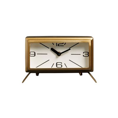 Clocks - Rectangular brass patina clock - CHEHOMA
