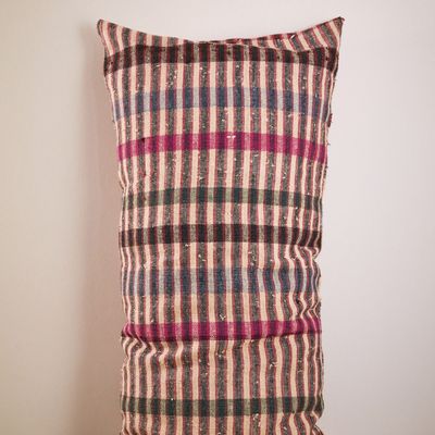 Fabric cushions - COUSSIN VINTAGE TISSÉ À LA MAIN 100 x 55 - piecèces uniques - STUDIO AUGUSTIN