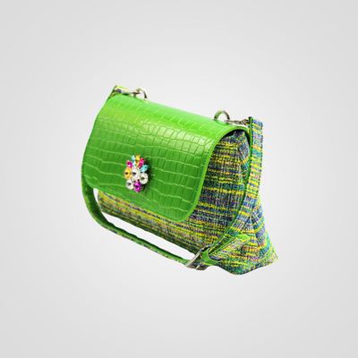 Sacs et cabas - Audrey Capri Sac in jacquard artisanal avec bijou - CORDINI RITA BY ILARIA RICCI