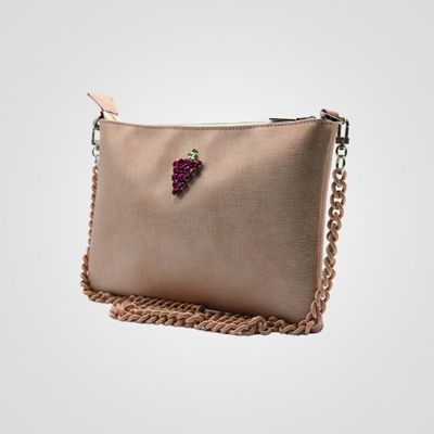 Sacs et cabas - Bustina, Pochette artisanale avec chaîne et broderie - CORDINI RITA BY ILARIA RICCI