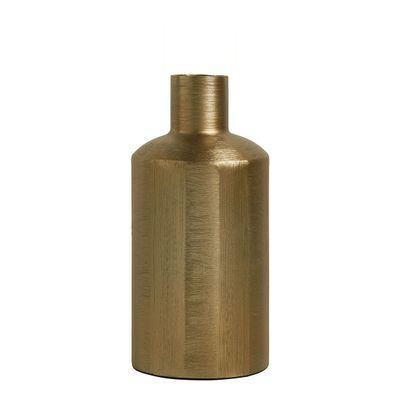 Vases - ELIAS vase in gold metal - Medium model - H. 28 cm - BLANC D'IVOIRE