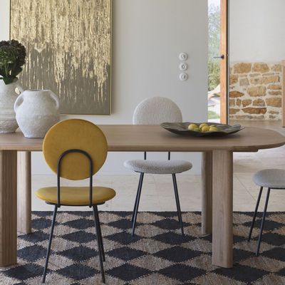 Tapis - Tapis DIAMANT en jute - 300 x 200 cm - BLANC D'IVOIRE