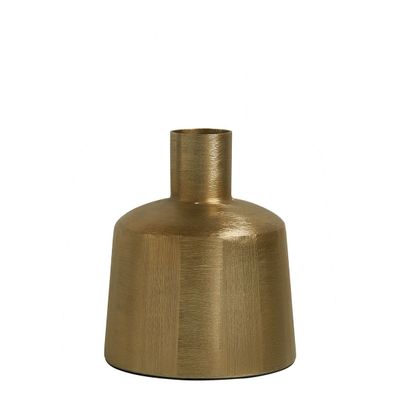 Vases - ELIAS vase in gold metal - Small model - H. 22 cm - BLANC D'IVOIRE