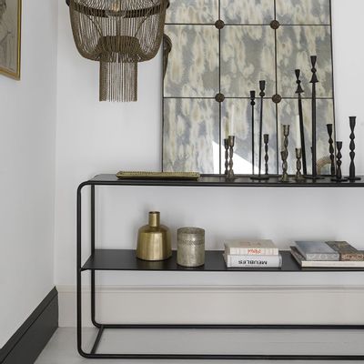 Vases - ELIAS vase in gold metal - Small model - H. 22 cm - BLANC D'IVOIRE