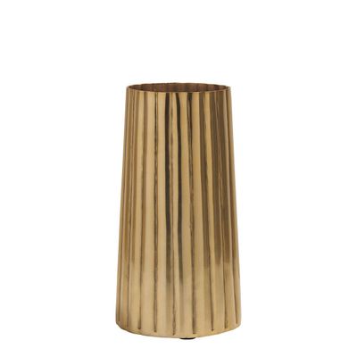 Vases - Vase Strié doré - BLANC D'IVOIRE