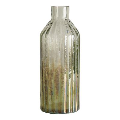 Vases - Vase en verre givré - Mousse - BLANC D'IVOIRE
