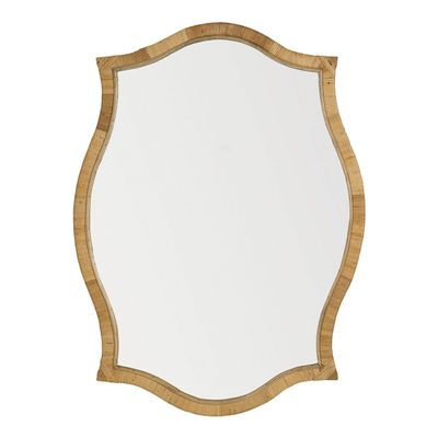 Mirrors - ANNA rattan mirror - H. 120 cm - BLANC D'IVOIRE