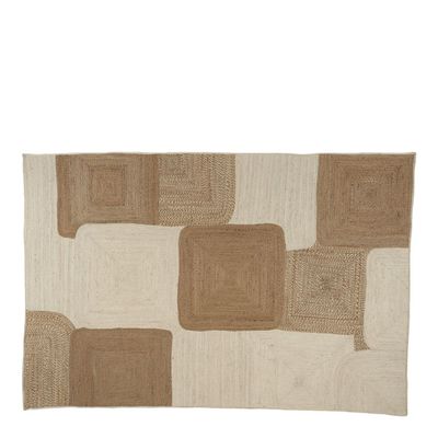 Tapis - Tapis JOKO en jute - Naturel et blanc - 300 x 200 cm - BLANC D'IVOIRE
