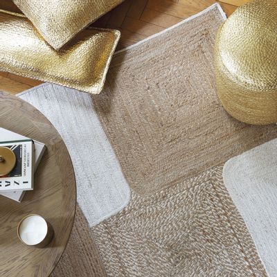 Rugs - JOKO jute rug - Natural and white - 300 x 200 cm - BLANC D'IVOIRE